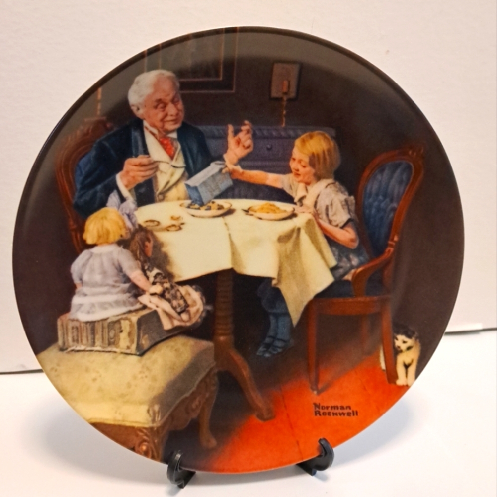 Norman Rockwell Heritage series #9 "The Gourmet" Knoles china plate